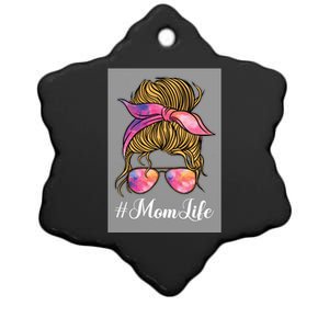 Mom Life Rainbow Sunglasses Rainbow Print Bandana Cute Gift Ceramic Star Ornament