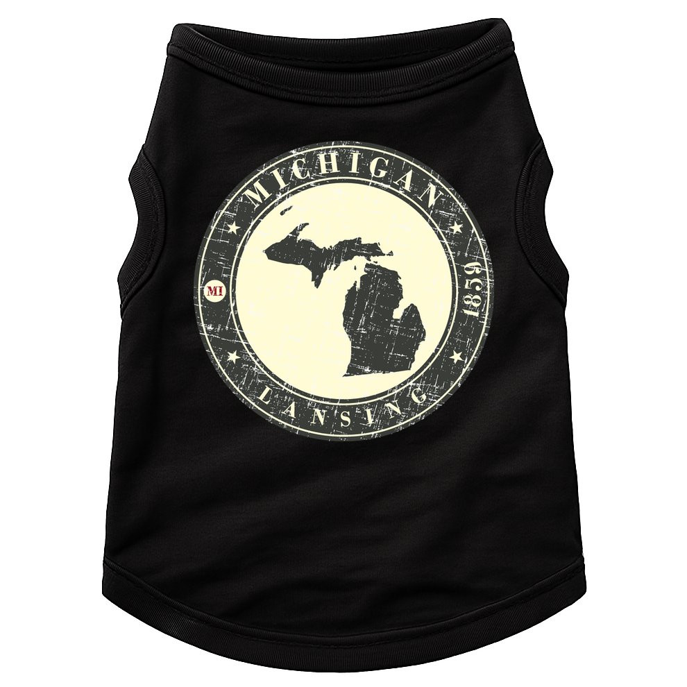 Michigan Lansing Retro Doggie Tank