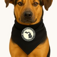 Michigan Lansing Retro USA-Made Doggie Bandana