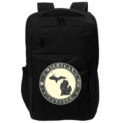 Michigan Lansing Retro Impact Tech Backpack