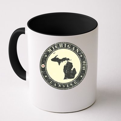 Michigan Lansing Retro Mug