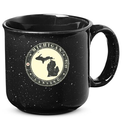 Michigan Lansing Retro 15oz Campfire Ceramic Mug