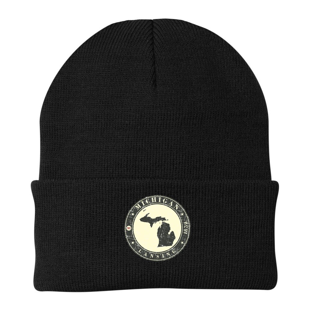 Michigan Lansing Retro Beanie