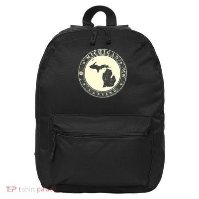 Michigan Lansing Retro 16 in Basic Backpack