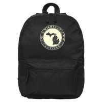 Michigan Lansing Retro 16 in Basic Backpack