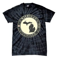Michigan Lansing Retro Tie-Dye T-Shirt