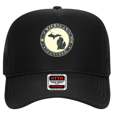 Michigan Lansing Retro Trucker Hat