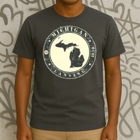 Michigan Lansing Retro T-Shirt