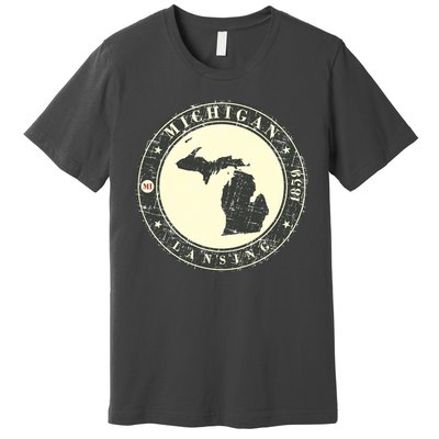 Michigan Lansing Retro Premium T-Shirt