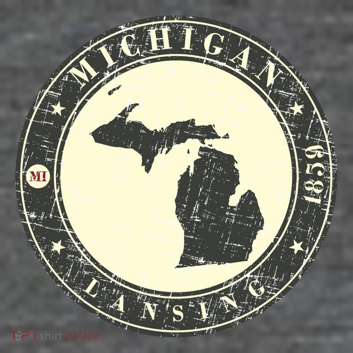 Michigan Lansing Retro Premium T-Shirt