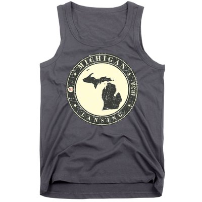 Michigan Lansing Retro Tank Top