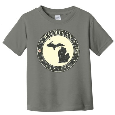 Michigan Lansing Retro Toddler T-Shirt