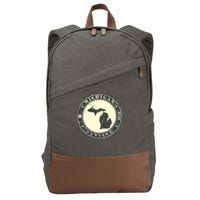 Michigan Lansing Retro Cotton Canvas Backpack