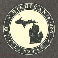 Michigan Lansing Retro Cotton Canvas Backpack