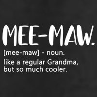 MeeMaw Like Regular Grandma But Cooler Mothers Day MeeMaw Adult Drive Performance Visor