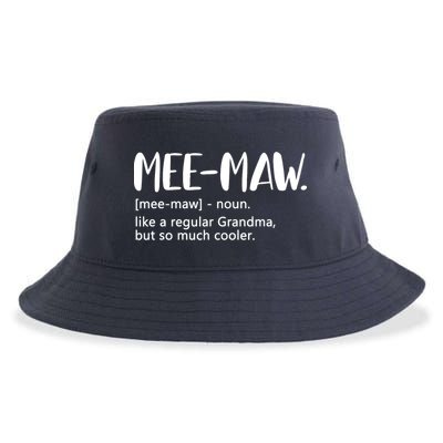 MeeMaw Like Regular Grandma But Cooler Mothers Day MeeMaw Sustainable Bucket Hat