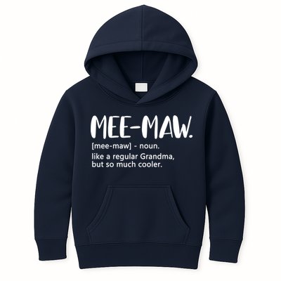MeeMaw Like Regular Grandma But Cooler Mothers Day MeeMaw Kids Hoodie