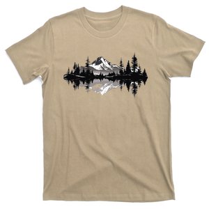 Mountain Landscape Reflection Forest Trees Outdoor Wildlife T-Shirt