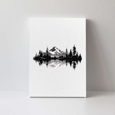 Mountain Landscape Reflection Forest Trees Outdoor Wildlife Canvas