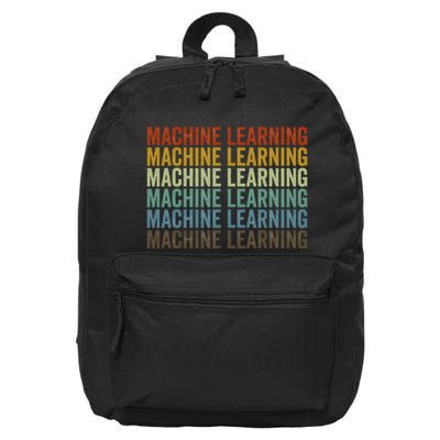 Machine Learning Retro 16 in Basic Backpack