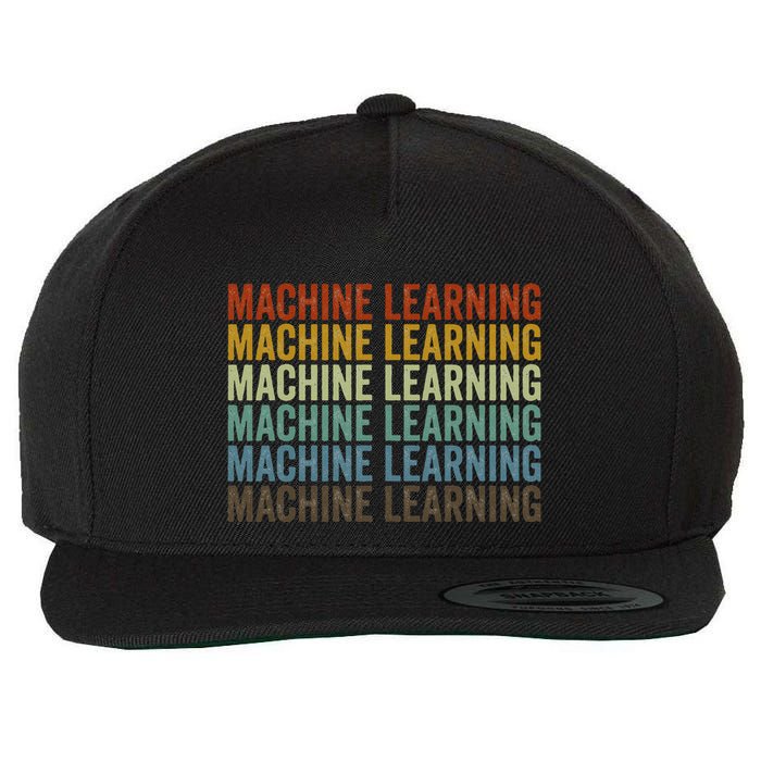 Machine Learning Retro Wool Snapback Cap