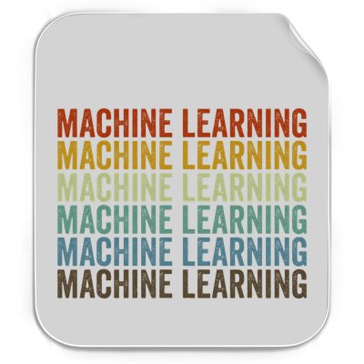 Machine Learning Retro Permanent Decal Sticker