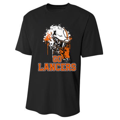 Manchester Lancers Rising Helmet Go! Performance Sprint T-Shirt