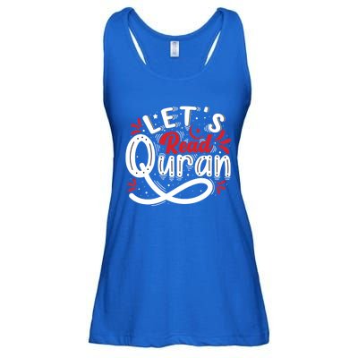 Muslim Lets Read Quran Islamic Quote Great Gift Ladies Essential Flowy Tank