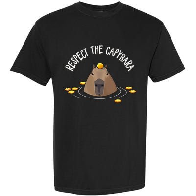 Meme Lover Respect Capybara Garment-Dyed Heavyweight T-Shirt