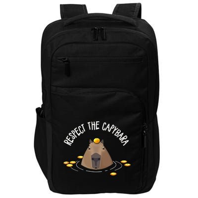 Meme Lover Respect Capybara Impact Tech Backpack