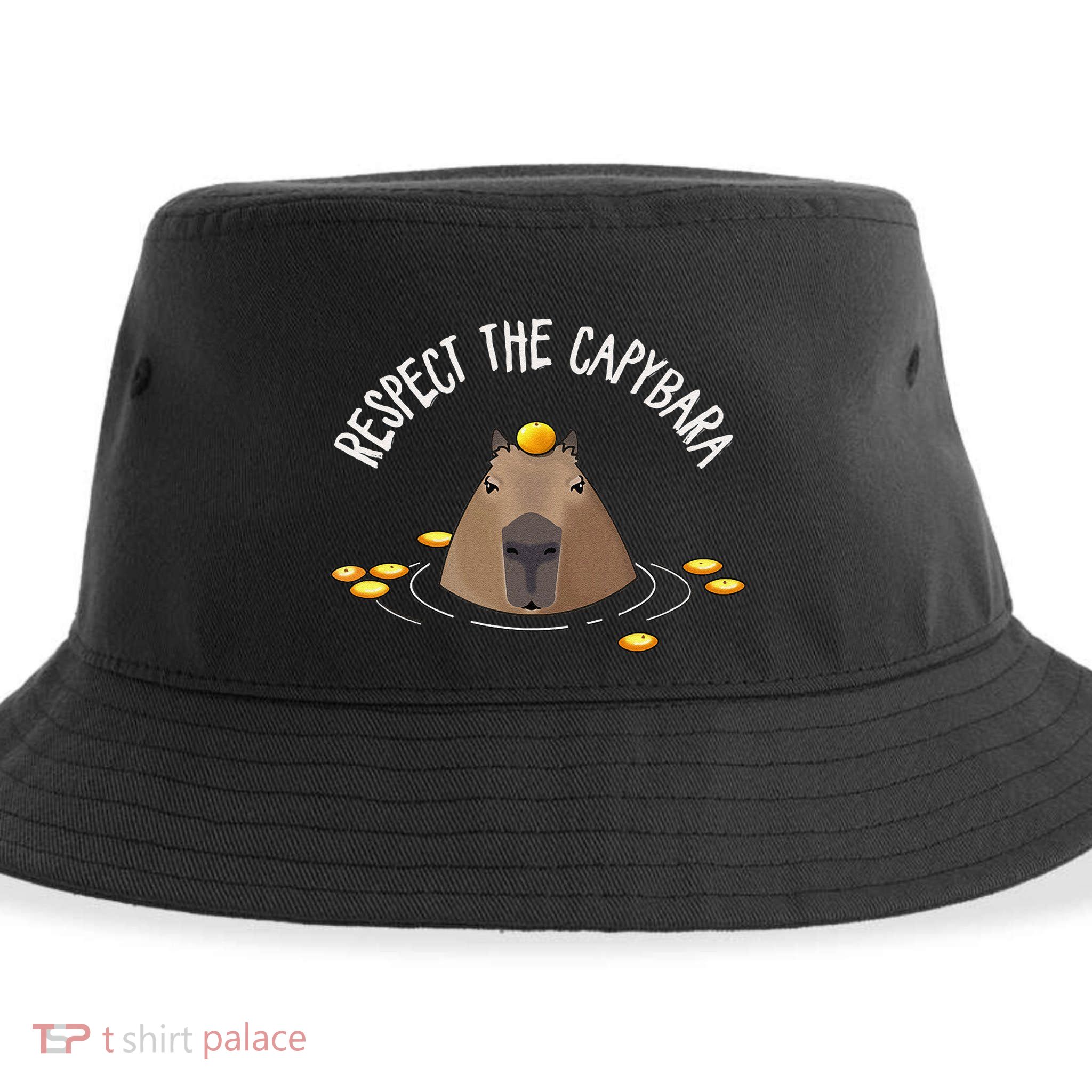 Meme Lover Respect Capybara Sustainable Bucket Hat