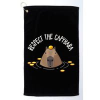 Meme Lover Respect Capybara Golf Towel