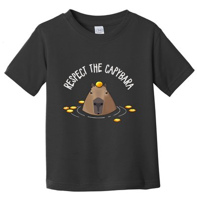 Meme Lover Respect Capybara Toddler T-Shirt