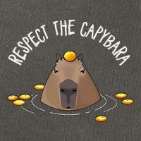 Meme Lover Respect Capybara Cotton Canvas Backpack
