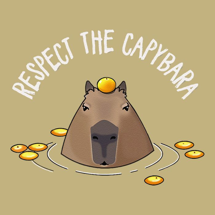 Meme Lover Respect Capybara Button