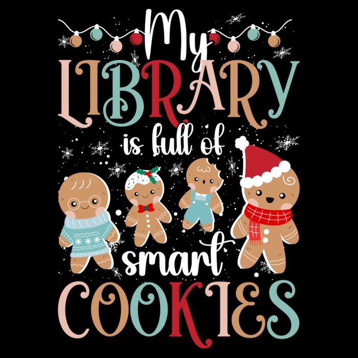 My Library School Librarian Christmas Librarian Xmas Party Cute Gift Flexfit Unipanel Trucker Cap