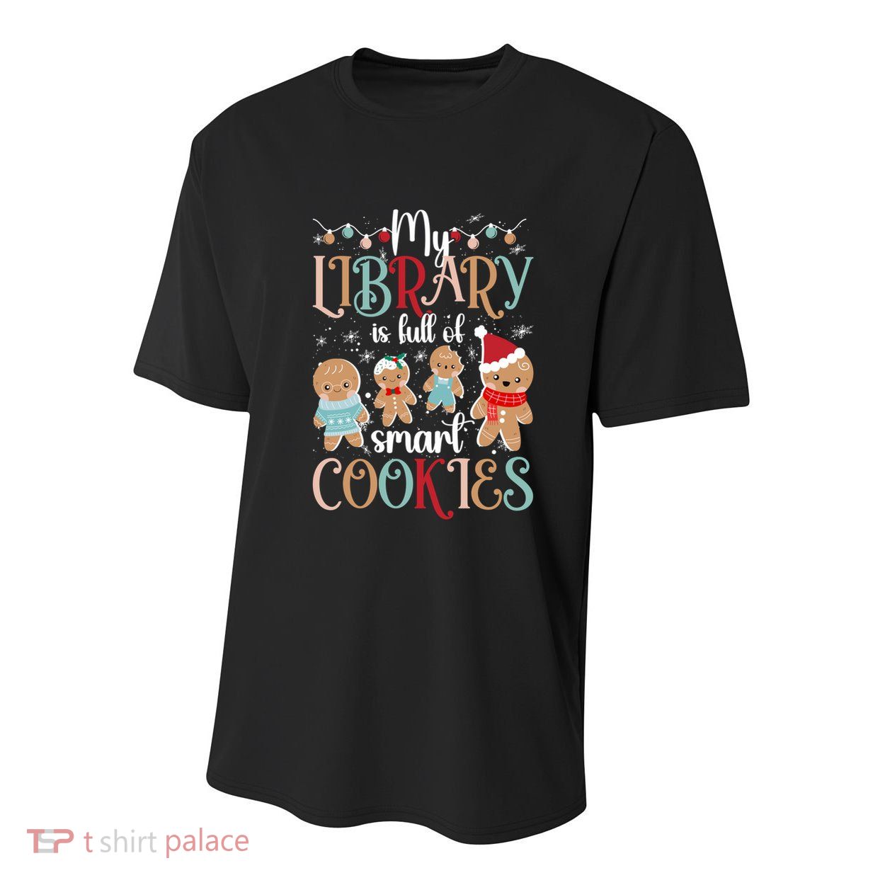 My Library School Librarian Christmas Librarian Xmas Party Cute Gift Youth Performance Sprint T-Shirt