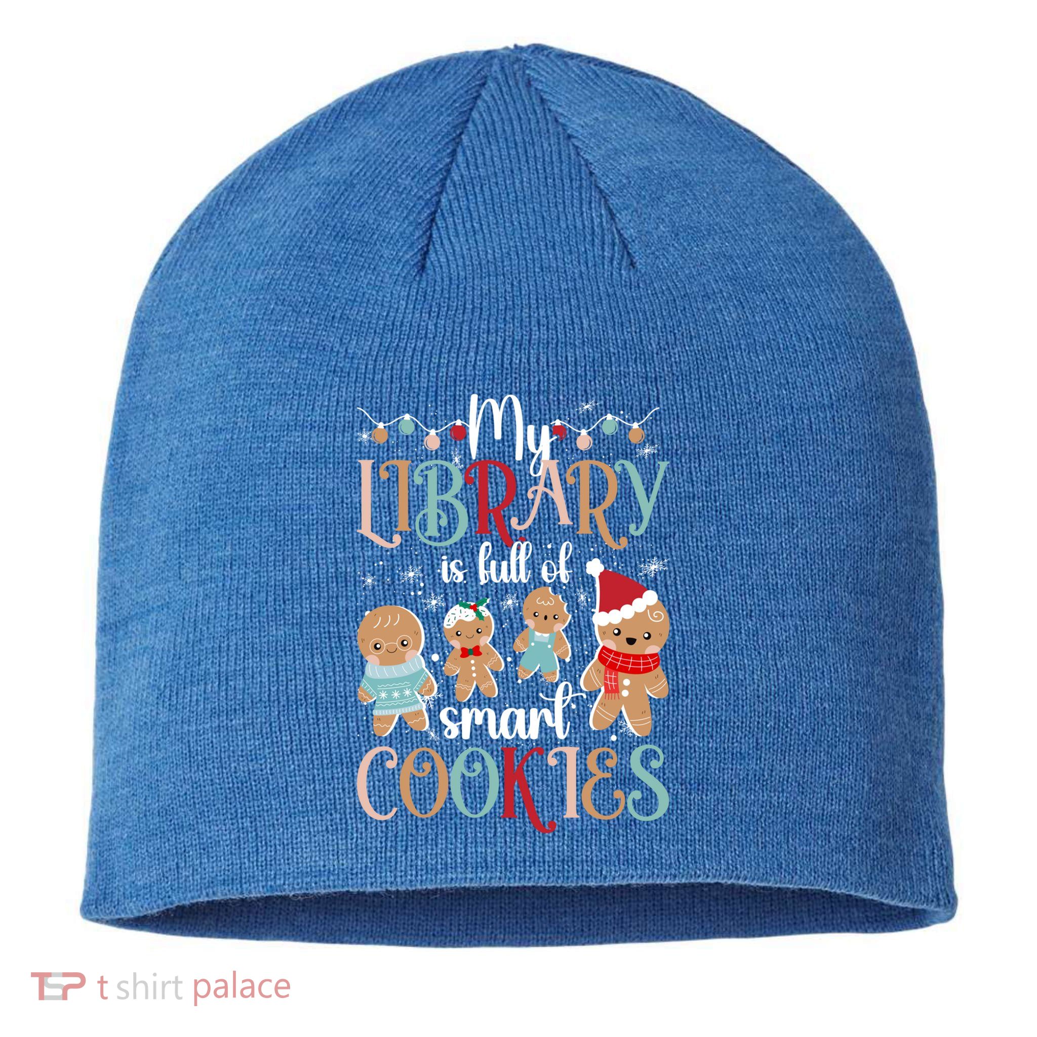 My Library School Librarian Christmas Librarian Xmas Party Cute Gift Sustainable Beanie