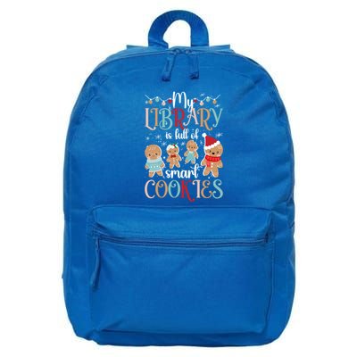 My Library School Librarian Christmas Librarian Xmas Party Cute Gift 16 in Basic Backpack
