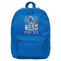 My Library School Librarian Christmas Librarian Xmas Party Cute Gift 16 in Basic Backpack