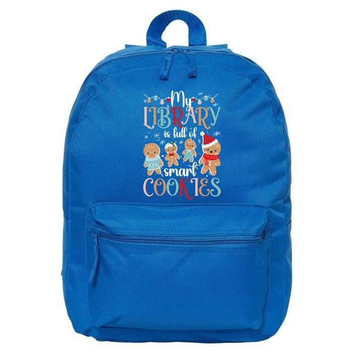 My Library School Librarian Christmas Librarian Xmas Party Cute Gift 16 in Basic Backpack