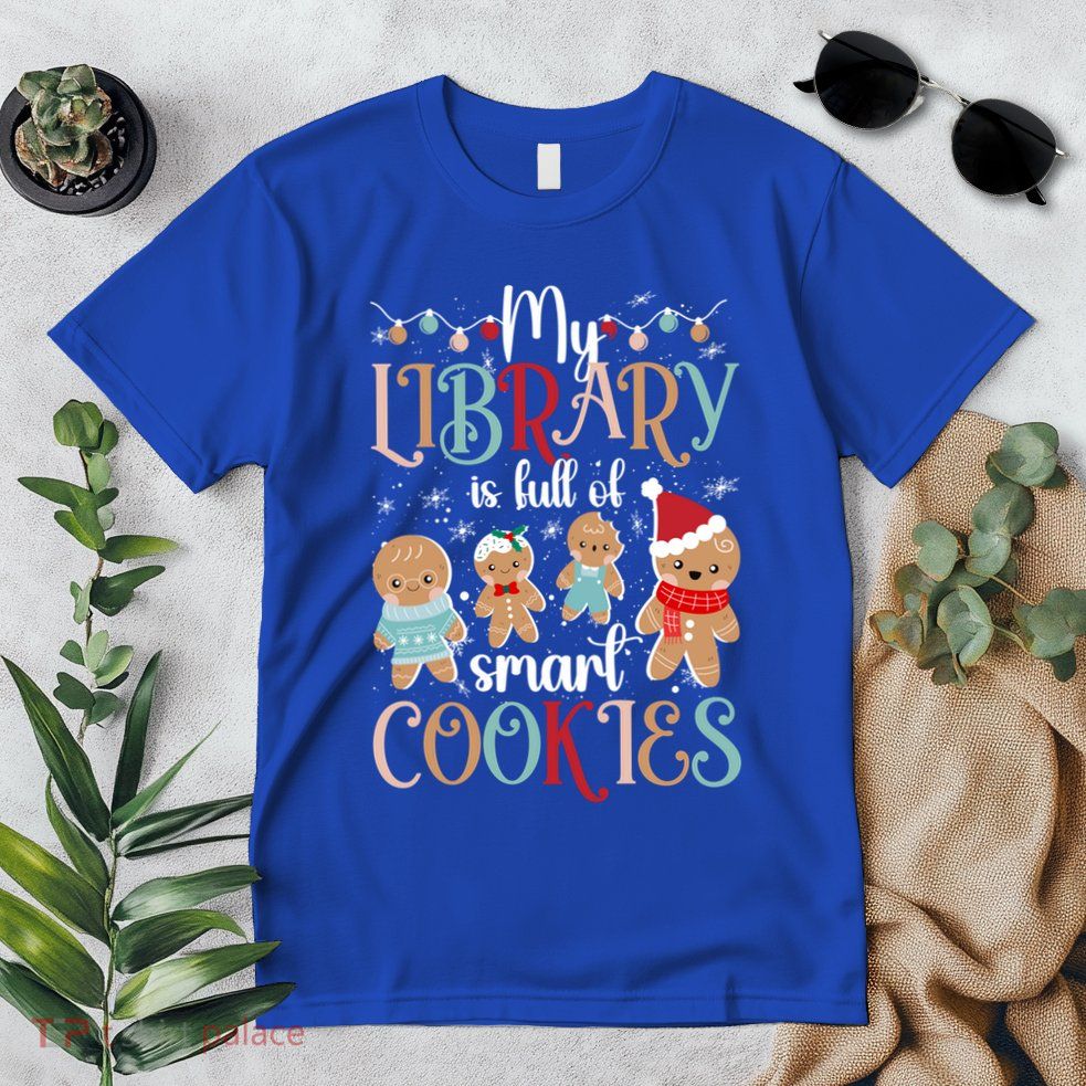 My Library School Librarian Christmas Librarian Xmas Party Cute Gift Premium T-Shirt