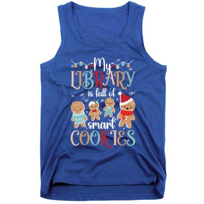 My Library School Librarian Christmas Librarian Xmas Party Cute Gift Tank Top