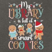 My Library School Librarian Christmas Librarian Xmas Party Cute Gift Cotton Canvas Backpack