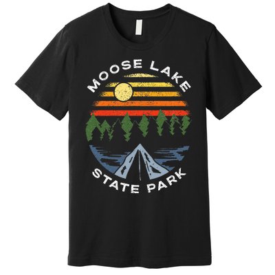 Moose Lake State Park Minnesota Camping Mn Souvenir Premium T-Shirt