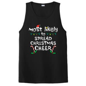 Most Likely Spread Christmas Cheer Xmas Family Matching PosiCharge Competitor Tank