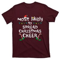 Most Likely Spread Christmas Cheer Xmas Family Matching T-Shirt