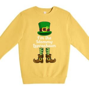 Mommy Leprechaun St Patricks Day Mom Grandma Aunt Cool Gift Premium Crewneck Sweatshirt