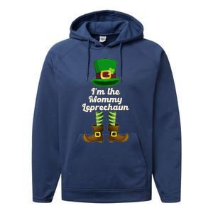 Mommy Leprechaun St Patricks Day Mom Grandma Aunt Cool Gift Performance Fleece Hoodie