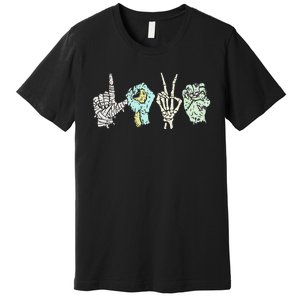 Monster Love Sign Language Premium T-Shirt